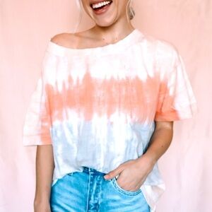 Tie-dye oversized tee